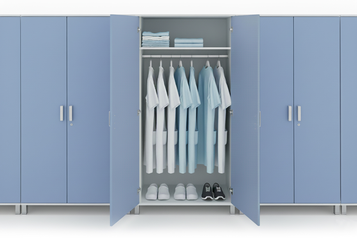 Šatní skříně do ordinací a zdravotnických prostor